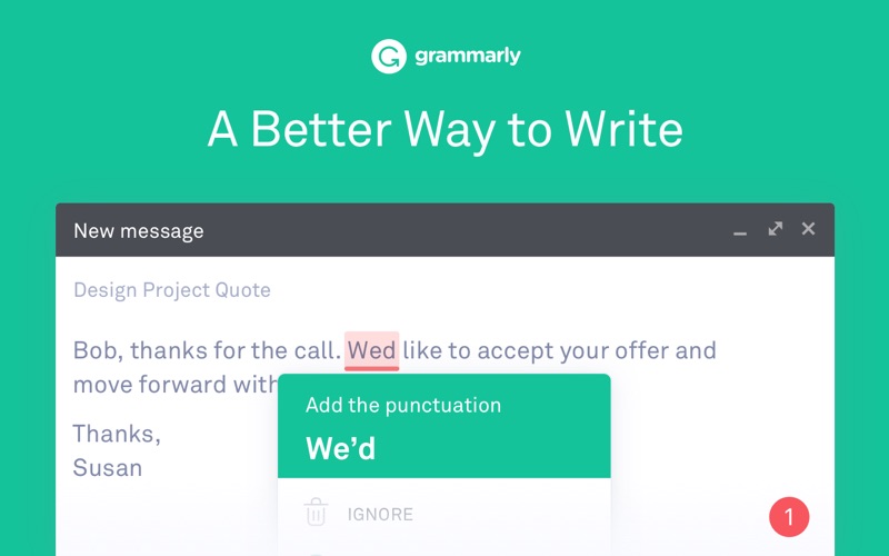 Download grammarly for word